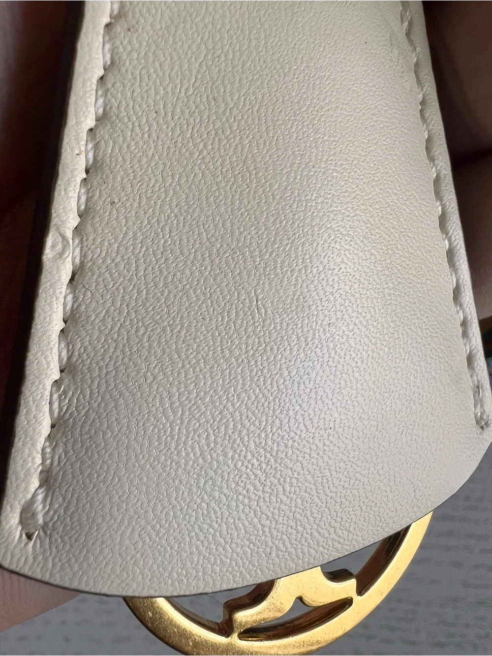 Tory Burch Quilted Blue Backpack with Tan Handles